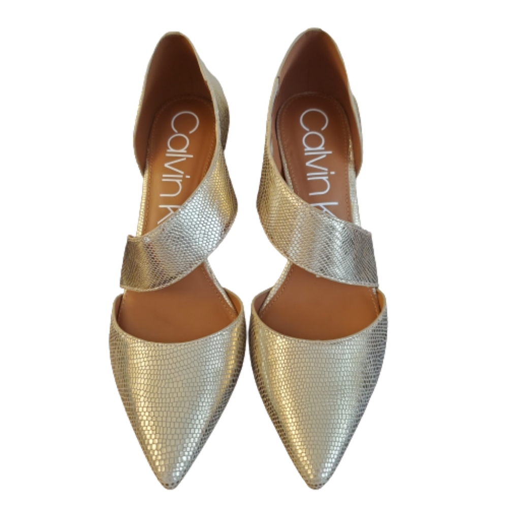 Gold Calvin Klein Heels